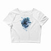 winter rose Crop Top