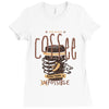 with enough coffee, everything is possible Ladies Fitted T-Shirt