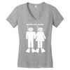 never dive alone scuba diving Women's V-Neck T-Shirt