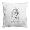 the philosopher's throne Throw Pillow