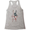 peace and love usa flag Racerback Tank