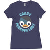 crazy penguin lady Ladies Fitted T-Shirt
