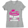Queens Are Born in September Ladies Fitted T-Shirt