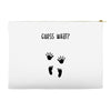 Guess What Baby Inside Pregnancy Announcement Accessory Pouches