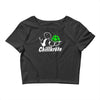 chillkr&ouml;te  fun kult shit bong marihuana joint smoke weed punk gras Crop Top