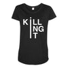 killing it Maternity Scoop Neck T-shirt
