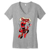 deadpool time Women's V-Neck T-Shirt