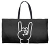 rock and roll throwing horns Weekender Totes