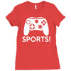 sports video games Ladies Fitted T-Shirt