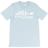 evolution of scuba divingfunny swim retro sea cool boat party T-Shirt
