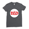 black red Ladies Fitted T-Shirt