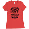 Super Cool Mommy Of A Freaking Awesome Daughter Ladies Fitted T-Shirt