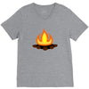 fire V-Neck Tee