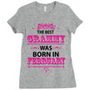 The Best Grammy Was Born In February Ladies Fitted T-Shirt
