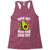 rock out with your guac out Racerback Tank