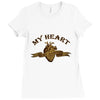 My Heart (a230) Ladies Fitted T-Shirt