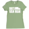white van man funny Ladies Fitted T-Shirt
