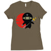 ninja star Ladies Fitted T-Shirt