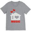 new i love house V-Neck Tee