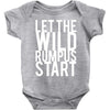 let the wild rumpus Baby Onesie