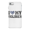 i love my soldier navy camouflage iPhone 7 Case