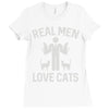 real men love cats (2) Ladies Fitted T-Shirt