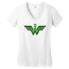 liver cancer wonder woman Women's V-Neck T-Shirt