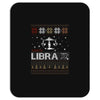santa libra christmas ugly t shirts Mousepad