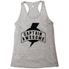 captain awesome Racerback Tank