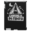 white ink camping is in tents funny iPad 3 and 4 Case