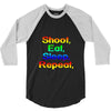 shoot eat sleep repeat gun 3/4 Sleeve Shirt