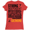 Strong Independent Motivated Gemini Ladies Fitted T-Shirt