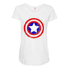 Captain America Maternity Scoop Neck T-shirt