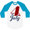 4th of july 3/4 Sleeve Shirt
