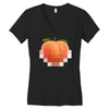 peach t Women's V-Neck T-Shirt