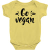 go vegan 2 Baby Bodysuit