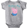 peppa pig brother pig Baby Bodysuit
