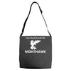 call me nighthawk step brothers Adjustable Strap Totes