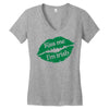 kiss me i am irish Women's V-Neck T-Shirt