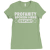 profanity spoken here Ladies Fitted T-Shirt