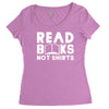 read books not shirts Women's Triblend Scoop T-shirt