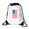 american flag Drawstring Bags