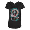the girl and the dragon Maternity Scoop Neck T-shirt