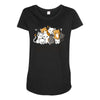 crazy cat lady Maternity Scoop Neck T-shirt