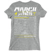 March Girl Facts Aries Ladies Fitted T-Shirt