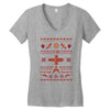 shiny sweater Women's V-Neck T-Shirt