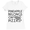 pineapple pizza Ladies Fitted T-Shirt