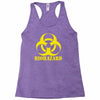 biohazard emo gamer cool rock music Racerback Tank