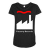 factory records   retro record label   mens music Maternity Scoop Neck T-shirt