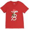 Tessa Brooks Rose V-Neck Tee